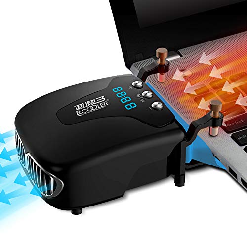 Pccooler Laptop Cooling Fan, Sports Car Concept Laptop Cooler with Led Temperature Display