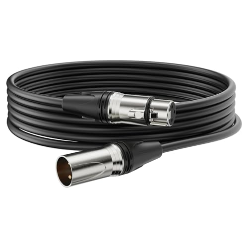 Image of SeCro Premier Series (3 Pin) Microphone Cable - XLR Male to Female Mic Cable - 100% Pure Oxygen-Free Copper Wire - Premium Professional Grade (2 Meter)