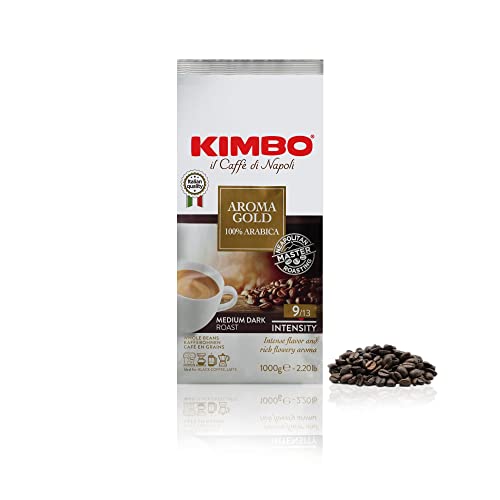 Kimbo Aroma Gold - Coffee Beans 1Kg (1 Kg, Whole Bean)