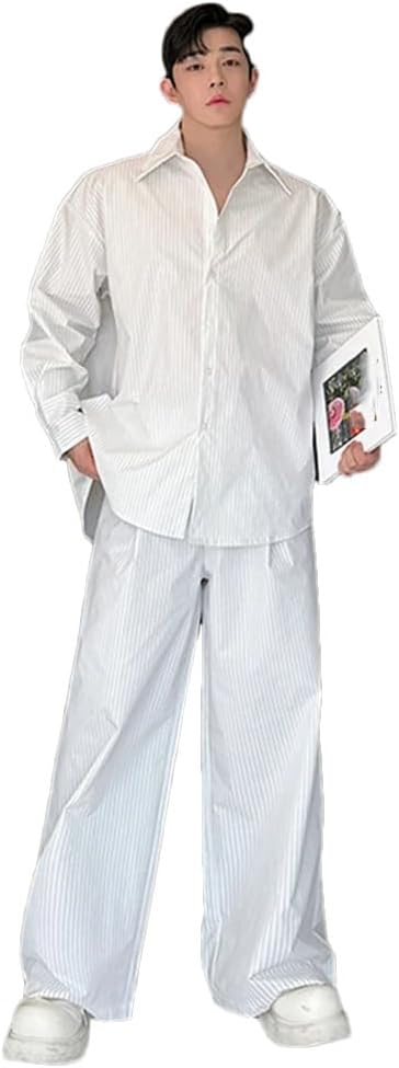 楽天市場】カジュアルシャツ 長袖 メンズ シニア ウール混 ストライプ