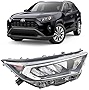 CONCEPT Headlights For 2019 2021 Toyota RAV4 LE XLE LED Chrome Headlight (Right / Passenger Side)