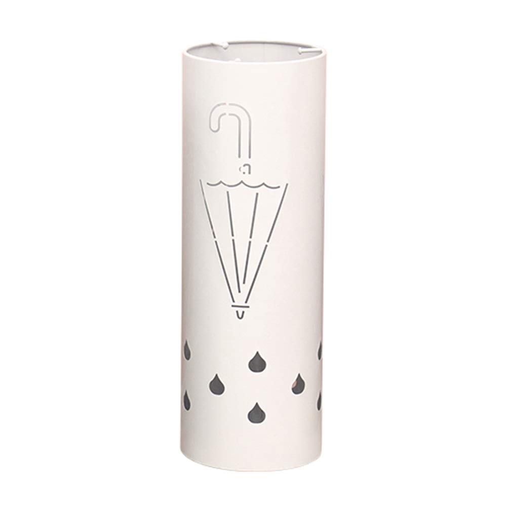 Gonmdopy White Umbrella Stand, Household Umbrella Stand, Metal Umbrella Stand
