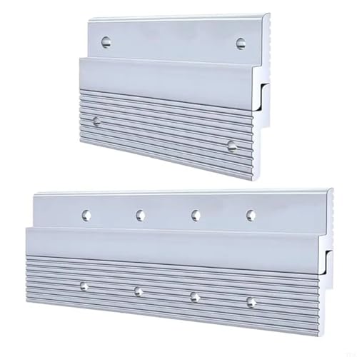 Image of Cleat Picture Hanger 6 Pcs Hardware Kit for Hanging Plywood Picture Hooks, Wall Bracket Hardware Kit Aluminum Z Bar Hangers(2 Hole)