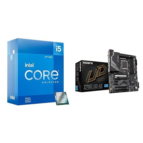 Image of Intel Core i5-12600KF Desktop Processor + GIGABYTE Z790 Motherboard