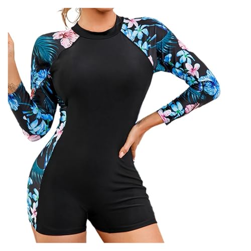 Combinaison de plongée zippée pour femme protégeant du soleil pendant le surf