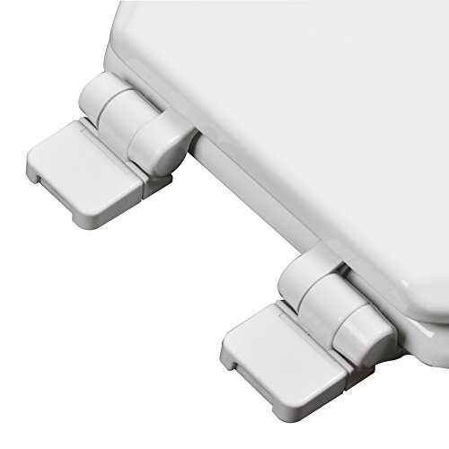 Bath Décor 1F1E7-00 Premium Molded Wood Toilet Seat, White #TOP2