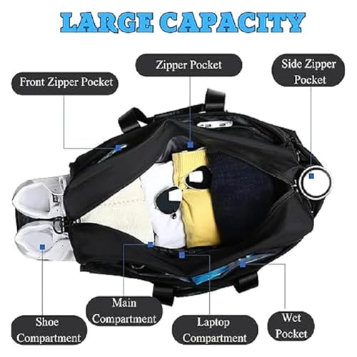 Travel Bag Lightweight Travel Bag Men Portable Large-Capacity Business Trip Luggage Bag Shoulder Fitness Bag2
