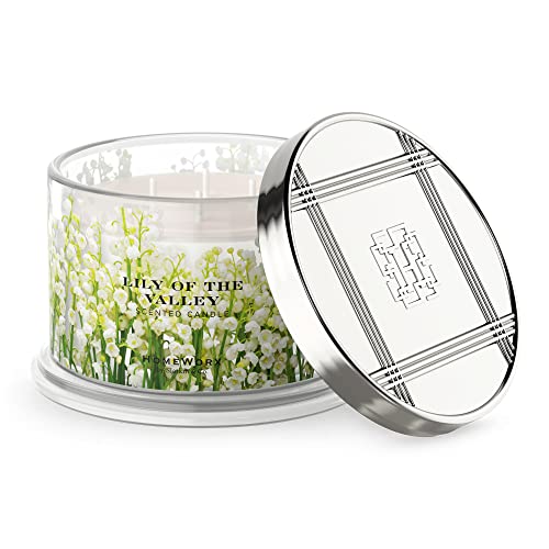 HomeWorx by SLATKIN + CO. Candle- Lily of The Valley, 18 oz. Premium Scented Candle - 30-55 Hours Burn Time