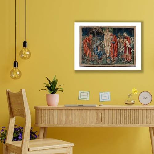 Impression d'art The Adoration of the Magi par Edward Burne Jones format Medium
