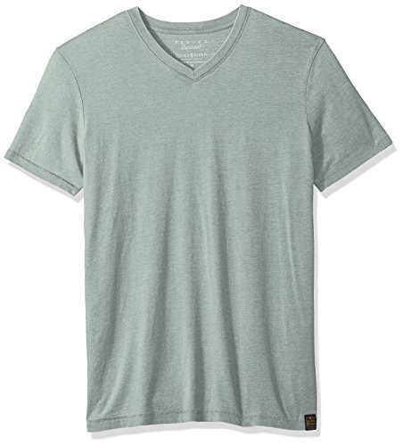 Lucky Brand Men's Venice Burnout V-Neck Tee Shirt, Laurel Wreath, Large