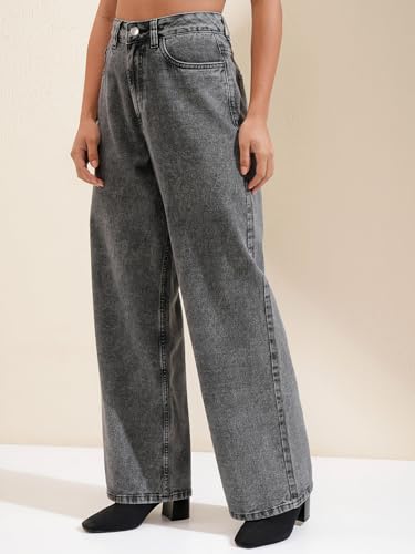 Image of Tokyo Talkies Women Cotton Baggy Jeans | Machine wash