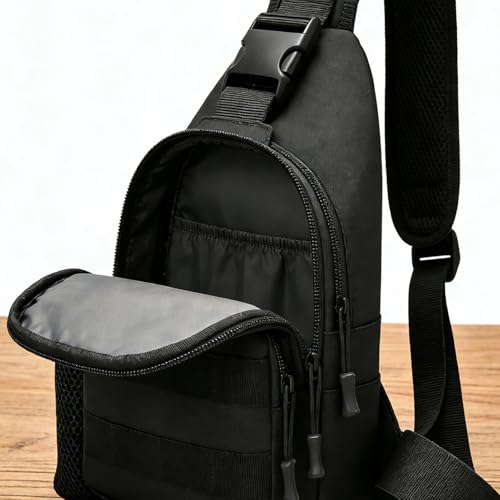 Bolsa de pecho impermeable con almacenamiento compacto multiusos 4