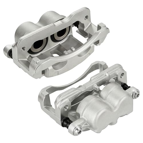 Image of Disc Brake Caliper Assembly with Bracket fit for GMC Savana 1500 2500, Sierra 1500 2500 & Chevrolet Silverado 1500 2500 3500 & Cadillac 2000-2013,front Left and Right Caliper 2PC,18-B4728 18-B4729