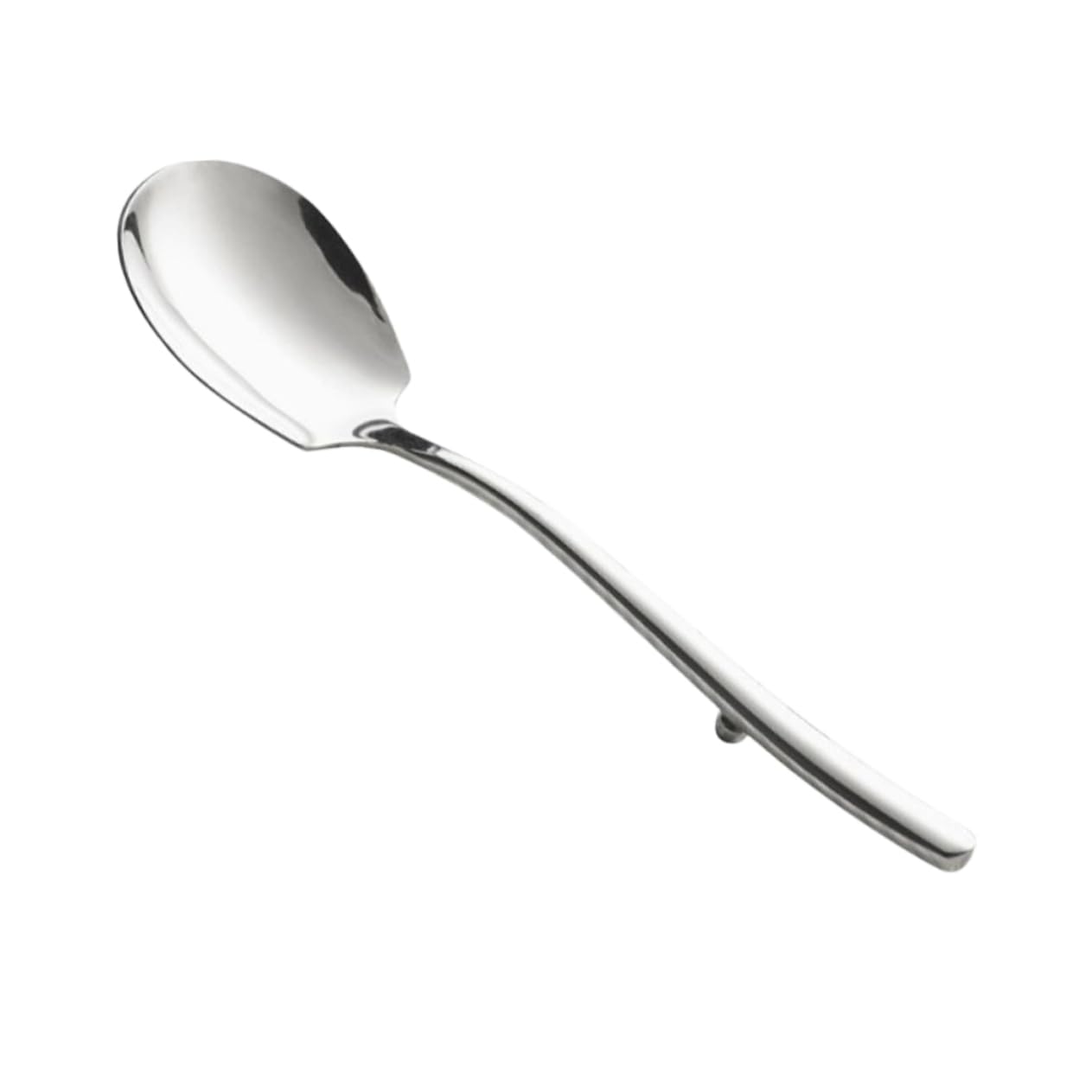 UTHCLO Deep Bowl Buffet Spoon Non-slip Stainless Steel Serving Utensil Set for Home Restaurant Hotel Versatile for Soup Food