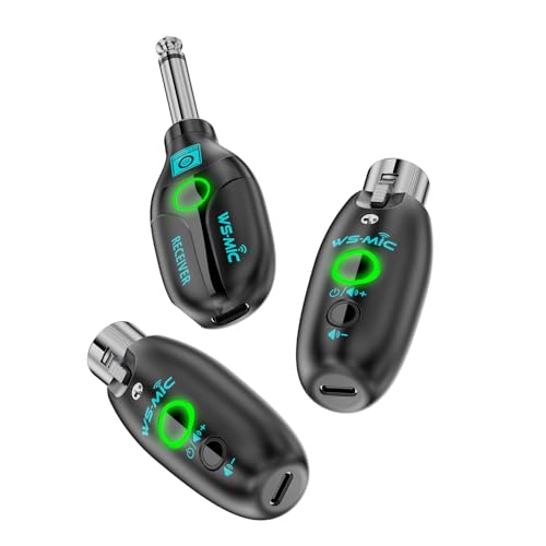Sistema de micrófono inalámbrico Matybobe con transmisor y receptor XLR, batería, alcance 30m, reducción de ruido para presentaciones Karaoke creación de contenido negro miniatura 4