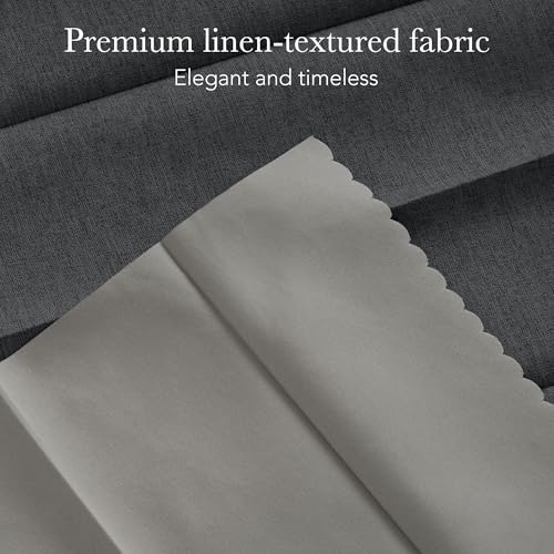 Image of RYB HOME Accordion Style Room Divider Curtain-100% Blackout Folding Accordion Curtain for Sliding Glass Door /Bedroom, Privacy Assurd Living Room /Office Drape 1 Panel with Tieback, W100 x L108, Black