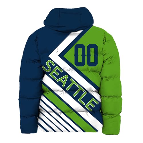 Men Football Jacket Personalized Puffer Coat Down Jacket Any Name Number Plus Size Apparel Padded Jacket3