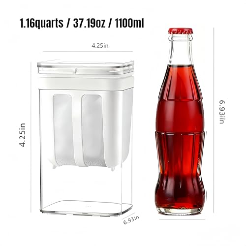 Yogurt Strainer-1100ML (1.16 Quarts) Capacity Yogurt Strainer Separator, BPA Free PP Material Greek Yogurt maker for Whey Separation,Fits Nut Milk,Juice,Kefir,Tofu,Cheese(1.16Quarts-White)