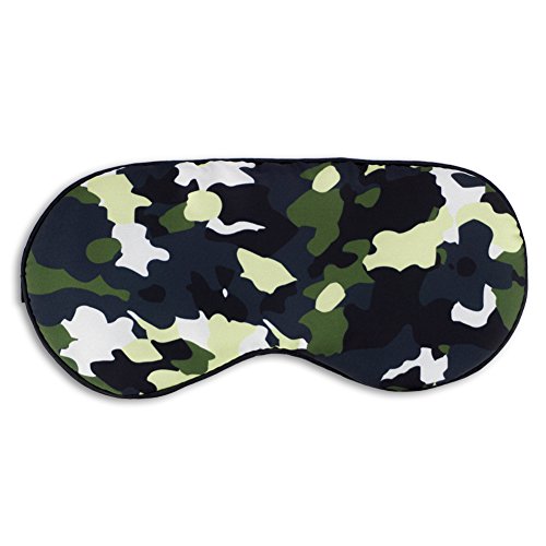 Kimkoo Sleep Mask &Blindfold，Soft Silk Sleeping Mask Blocks Light With Adjustable Straps - Eye Mask For Sleeping For Men And Kid,Camo #TOP6