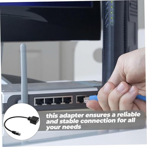 Lexziuo 1PCS RJ45 Ethernet Splitter 1 to 2, High Speed Internet Network Coupler Adapter, Male to Dual Female LAN Port Connector for Cat5 Cat5e Cat6 Cable, Modem, Router, PC by Lexziuo - Used condition - Image 5