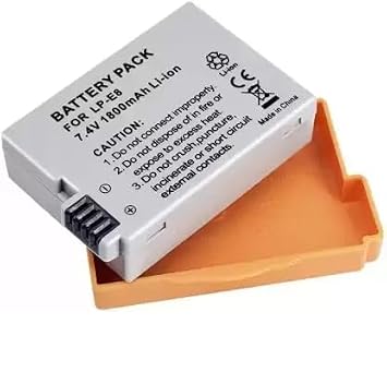 LP-E8 (1200 mAh) Rechargeable Li-ion Batteries for Canon Camera and Digital Camcorders (LP-E8)