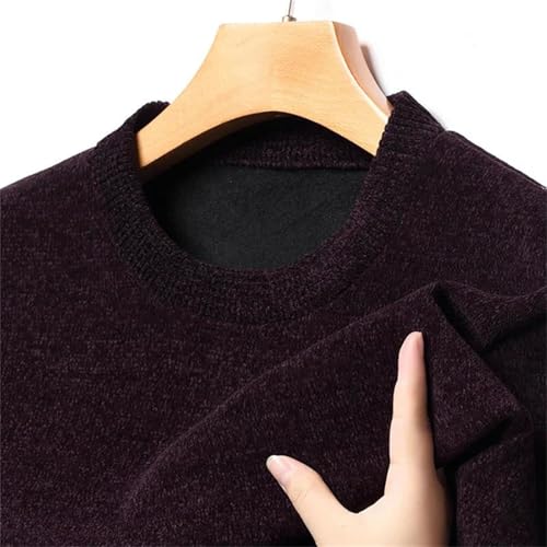 Men's Round Collar Winter Sweaters Thicken Pullovers Comfortable Thermal Long Sleeve Knitted Jumper2