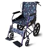 ByteTecpeak M5 Faltbarer Handrollstuhl für Senioren – Leichter Rollstuhl 11 kg, bis 100 kg belastbar, Pflege-Rollstuhl mit Hand- & Feststellbremse für Innen & Außen