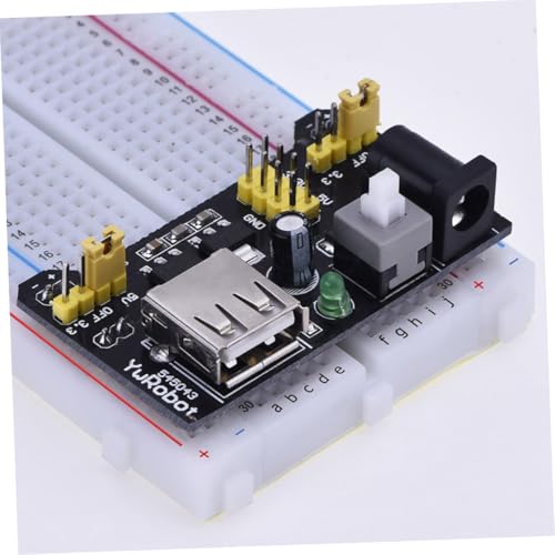 Módulo de alimentación para breadboard de 6 piezas, compatible y práctico para laboratorio 5