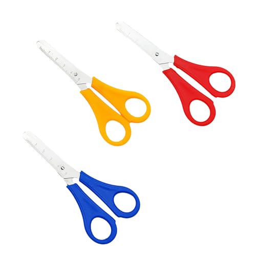 3 Pcs Kids Safety Scissors Plastic Scissors for Scrapbooking Art DIY Craft Students Teaching Stationery