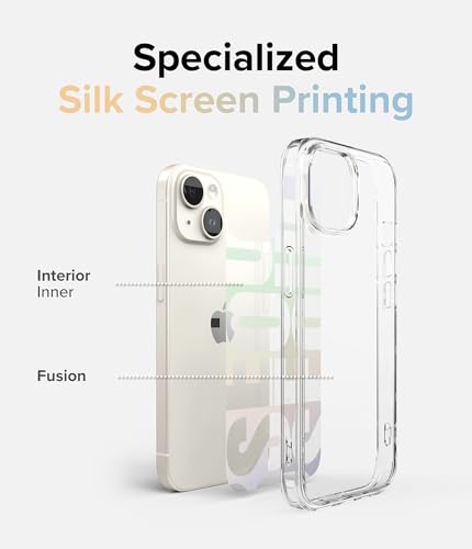 Image of Ringke Fusion Design Compatible with iPhone 15 Case Cover Hard Graphic Designed Back Soft Flexible TPU Bumper Scratch Resistant Natural Form iPhone 15 Back Cover - Seoul