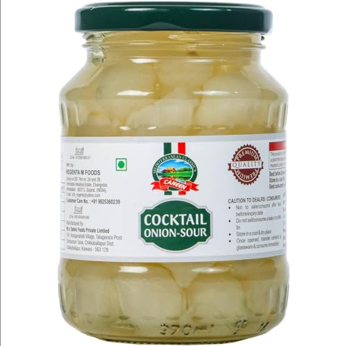 Image of CANEEN Cocktail Onion Sour 400g | Perfect for Martinis, Salads & Appetizers | Pack of 1