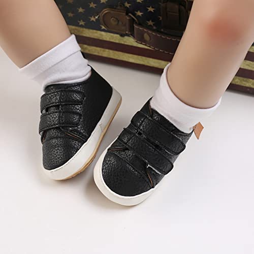 Image of Clowora Baby Boys Girls Shoes Non-Slip Rubber Sole Sneakers Infant First Walking Toddler Crib Shoes Newborn Loafers Flats.