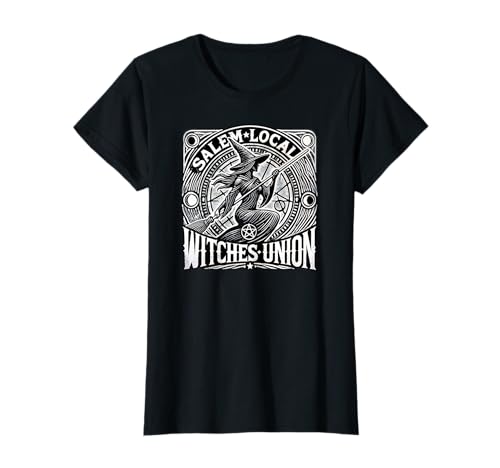Salem Local Witches Union Divertido Disfraz de Halloween Camiseta