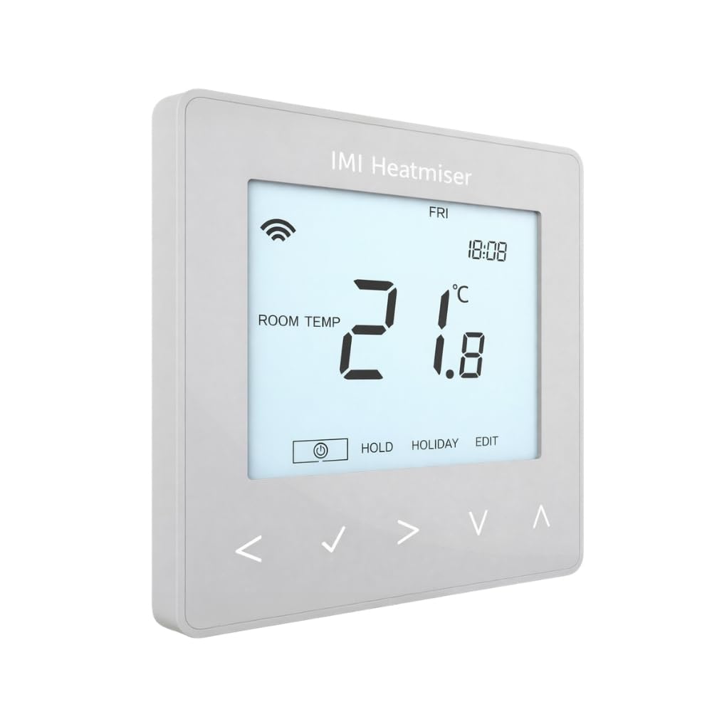 Lavatap Platinum Silver Heatmiser Neostat V3 Smart Thermostat – (Platinum Silver) – For Wet Central Heating, Wet Ufh & Hot Water Timer (Not Electric Ufh) – Programmable Heating Control, Neohub Required For App