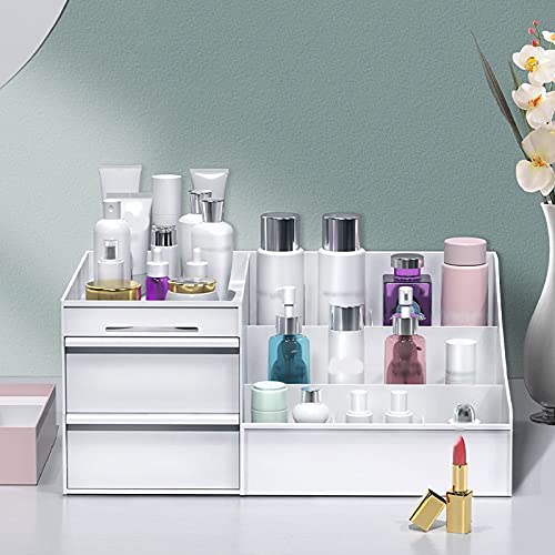 Porta Trucchi Organizer Scatola di stoccaggio cosmetico Prodotti per la cura della pelle Maschera per il viso Profumo Rossetto Rossetto Bagno Desktop Dressing Table Storage rack Contenitori per Cosmet