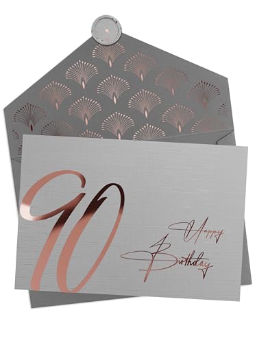 Joli Coon 90 Happy Birthday Klappkarte mit Kuvert und Wachs-Siegel - Geburtstagskarte 90 Joli Coon 90 Happy Birthday Klappkarte mit Kuvert und Wachs-Siegel - Geburtstagskarte 90