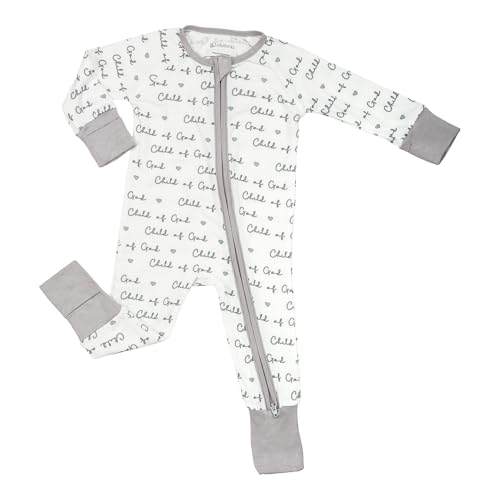 Image of LollyBanks Baby Pajamas, 2-Way Zipper Romper, 95% Viscose Made from Bamboo and 5% Spandex, Baby Sleepers