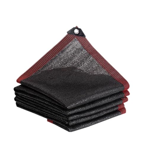 SQQCREATO Malla Ocultacion Jardin Exterior Red Parasol Negra de 12 Pines Anti-UV for jardín, balcón, Cubierta for Sombra Plantas, Red for Exteriores, Dosel pérgola, Piscina, Tela(3x5m)