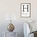 Framed Family Name Sign Personalized Monogram - Choose from Four Sizes (16