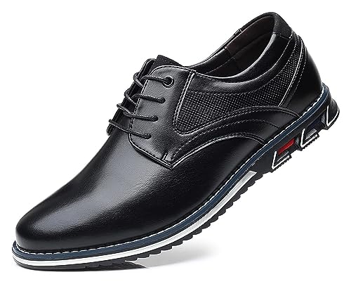 Men’s Dress Shoes Casual Business Oxford Derby Orthopedic Leather Shoes Comfortable Walking Shoes Office Loafers Work Flats Men's Shoes