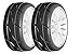 GRP GTH03-XM5 1:8 GT New Treaded Medium White 20 Spoke Rubber Tires (2)