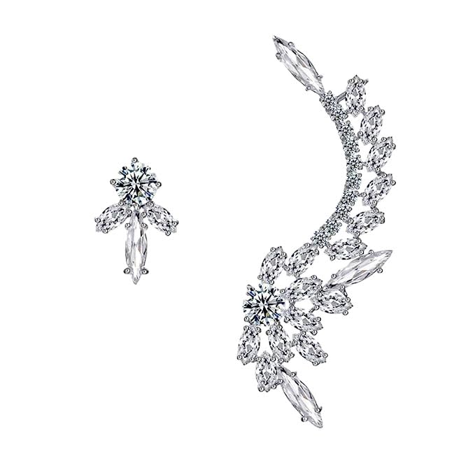 GenericPAMEER STORE: Hoops Studs Punk Style Mismatched Fashion Jacket Ear Cuff Earring PJ1261