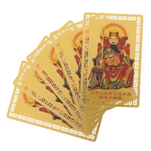 MALUGOGO 5個年蛇年太?金? 携帯便利 風水護符カード 財運向上 保護効果付き 伝統工芸品 ポケットやバッグに