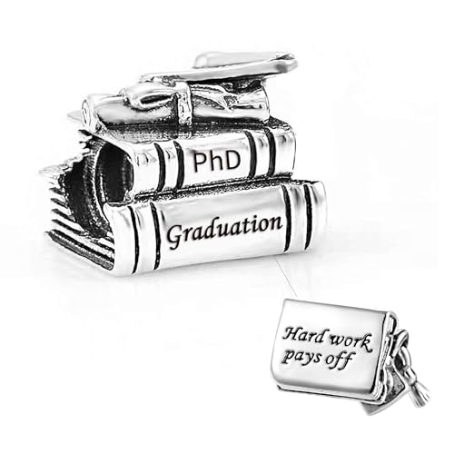 Image of Class 2026 Graduation Graduate Charm Compatible with Pandora Charms Bracelets for 2025 University Master Phd Graduation Bead Jewelry Gifts