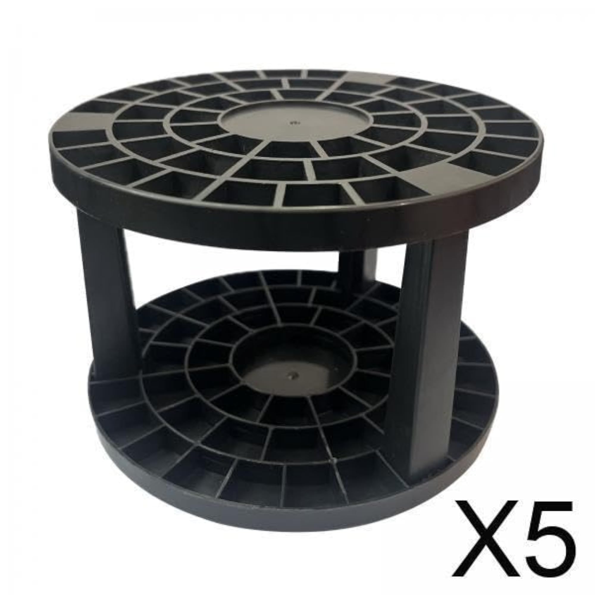 5x Makeup Brush Holder 49 Slot Removable Display Holder, Black