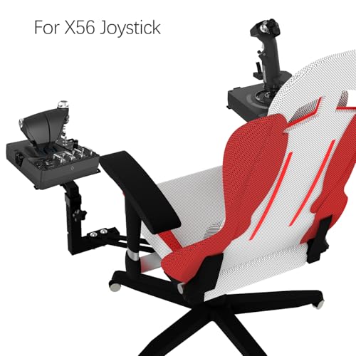 Image of EG STARTS 2 Set Flight Sim Game Joystick Throttle & Hotas Chair Mounts Systems Compatible for Thrustmaster T.16000M FCS, SimTask Farmstick, Hotas Warthog, Logitech X52, X56 Chair Mount