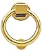 Baldwin 0195.003 Lifetime Polished Brass Ring Door Knocker
