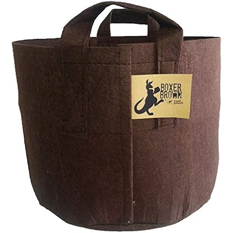 BEST Root Pouch (15 GALLON) Best Aeration Pot and Grow Bags from Maui Mike's. Made of Thicker Hemp Material with Sewn Handles for Easy Moving. Grow Healthier Tomatoes and Herbs. Eco Friendly Cover