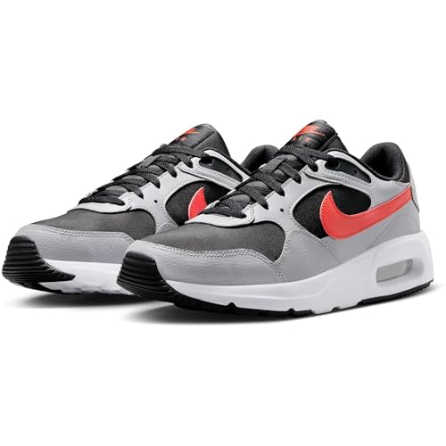 Image of Nike Mens Air Max Sc-Black /Picante Running Shoes Red-Cement Grey-Cw4555-015-6Uk, 6 UK