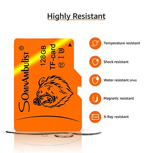 Somnambulist Cartão Micro SD Card 128GB TF Card de Velocidade de Vídeo C10 Certificação Desempenho A